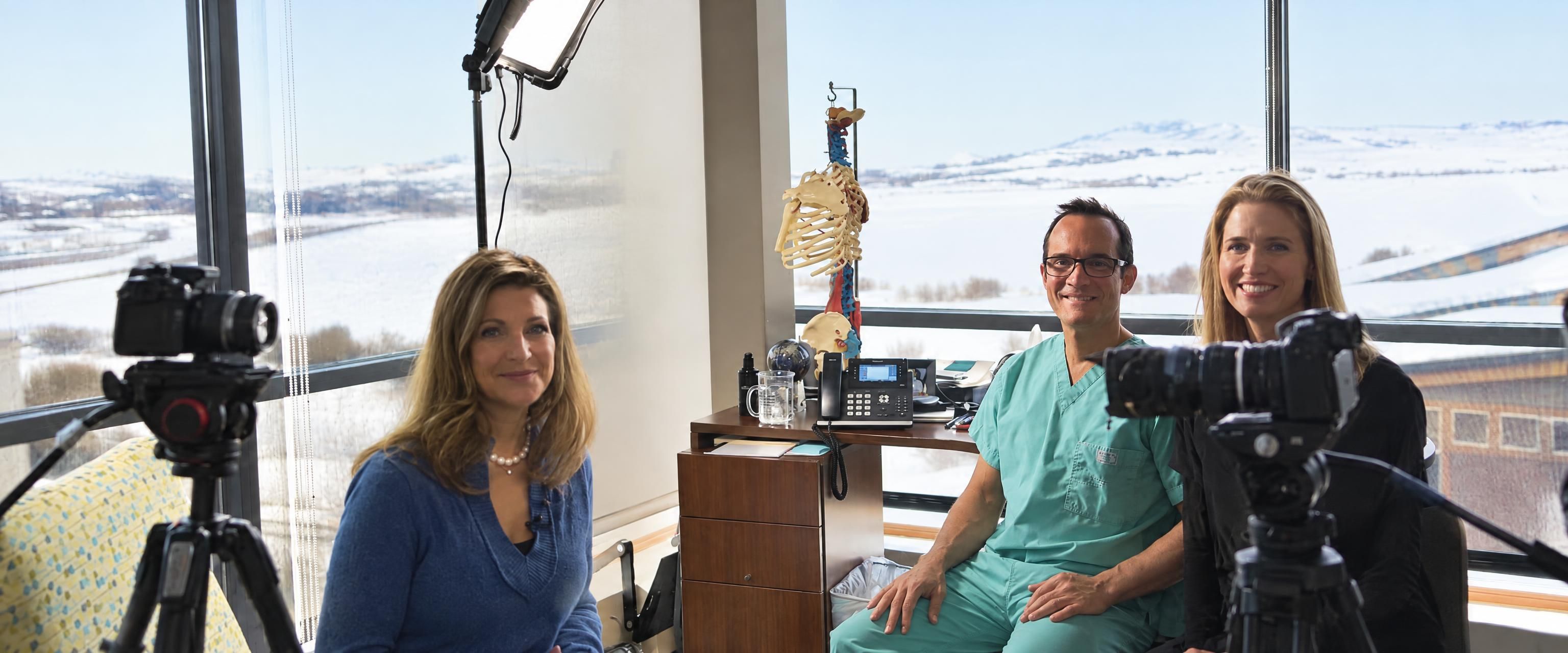 Dr. Harry Adelson in the procedure room in Park City, Utah