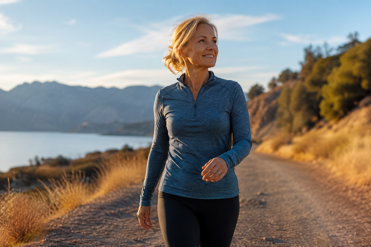 Editorial photograph illustrating menopause symptom relief