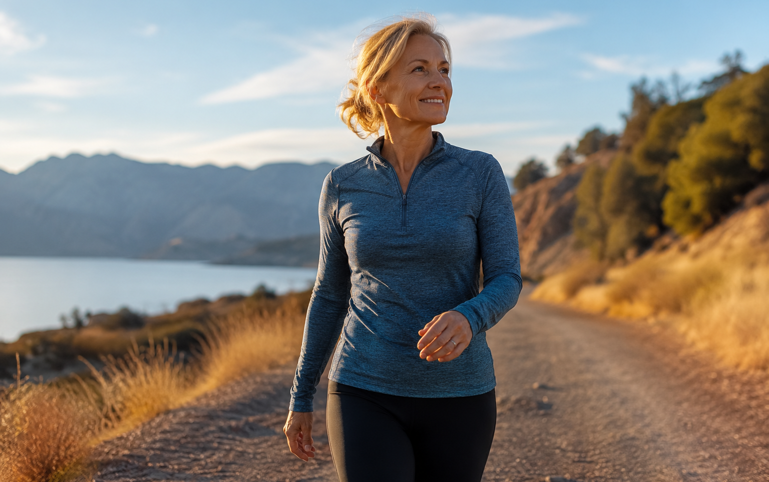 Editorial photograph illustrating menopause symptom relief