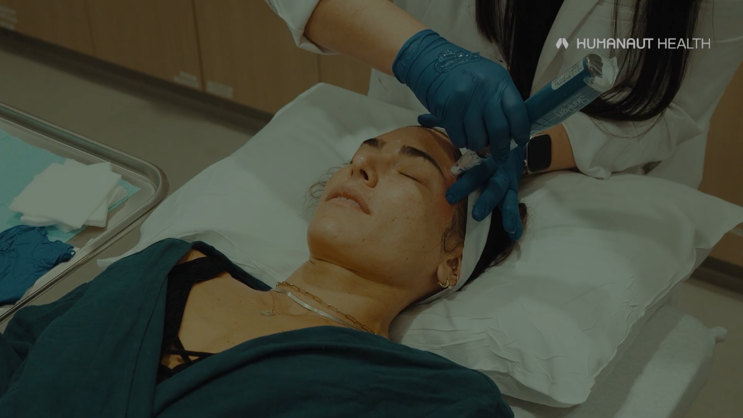 Microneedling session at Humanaut Health