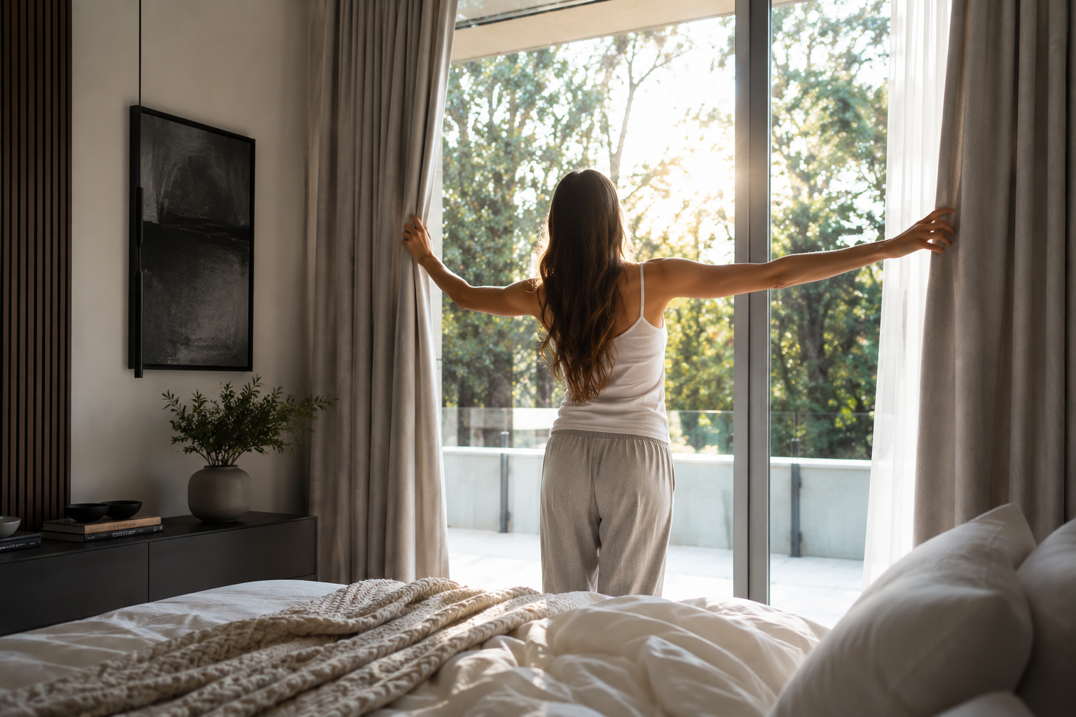 Editorial photograph illustrating sleep quality
