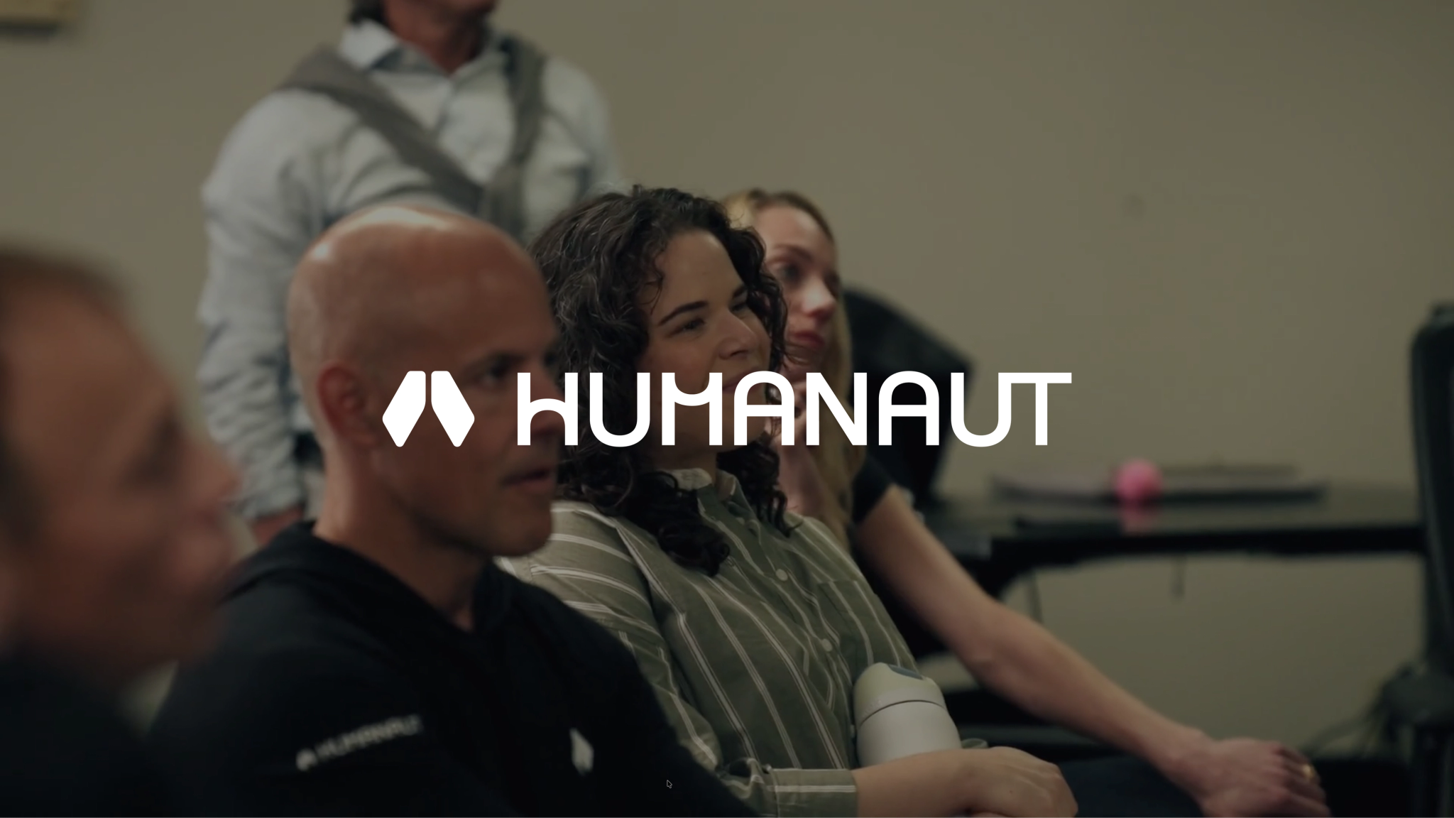 Stills of the Humanaut team speaking on camera