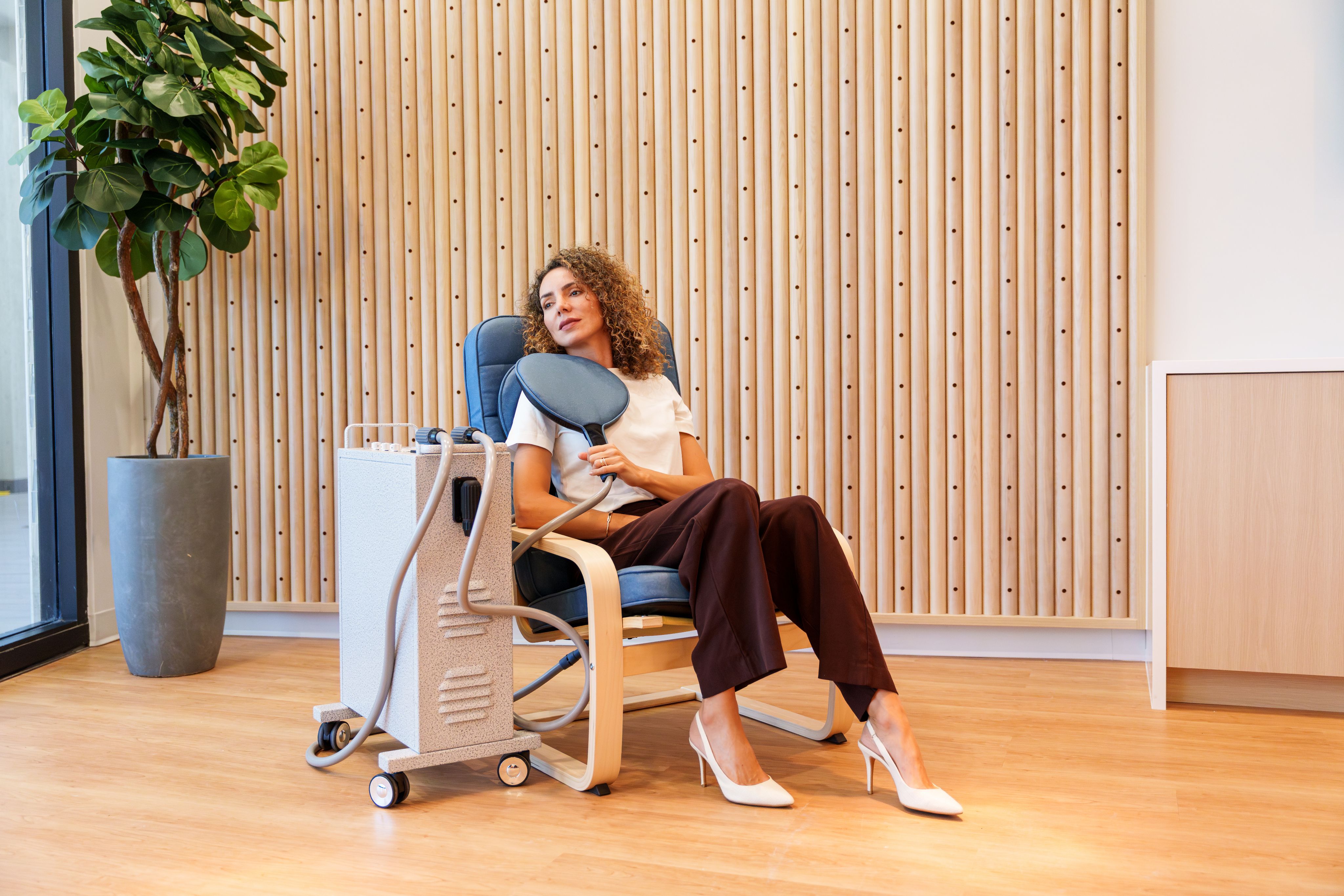 PEMF therapy mat in use
