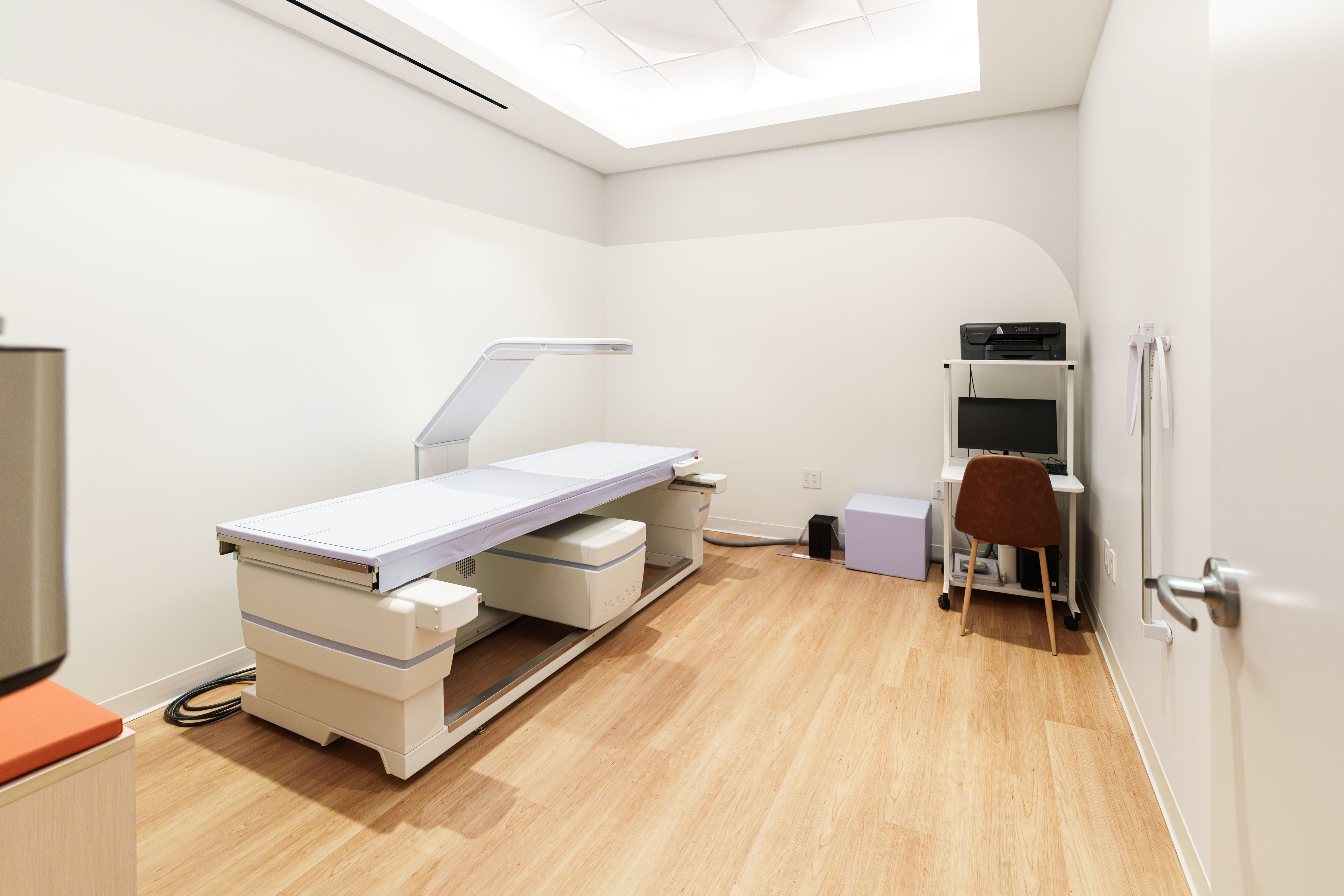 DEXA Scan session — clinic photography